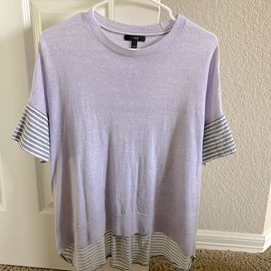Light blue blouse with strips